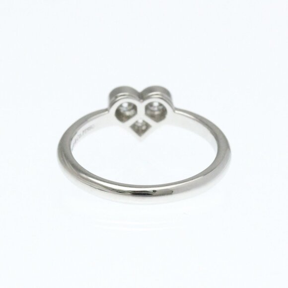 TIFFANY Silver Diamond Heart Ring - Picture 3 of 9